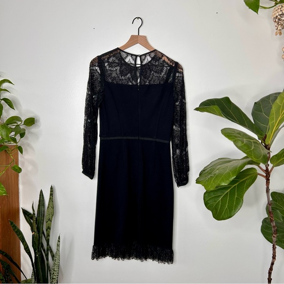 Tory Burch Tiana Black Lace sleeve Dress - Picture 9 of 12